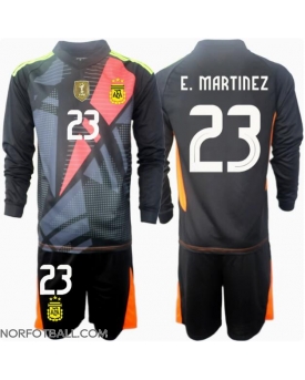 Billige Fotballdrakt Argentina Emiliano Martinez #23 Keeper Replika Hjemmedraktsett Barn Copa America 2024 Langermet (med bukser)